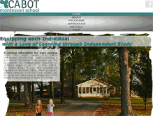 Tablet Screenshot of cabotmontessori.net